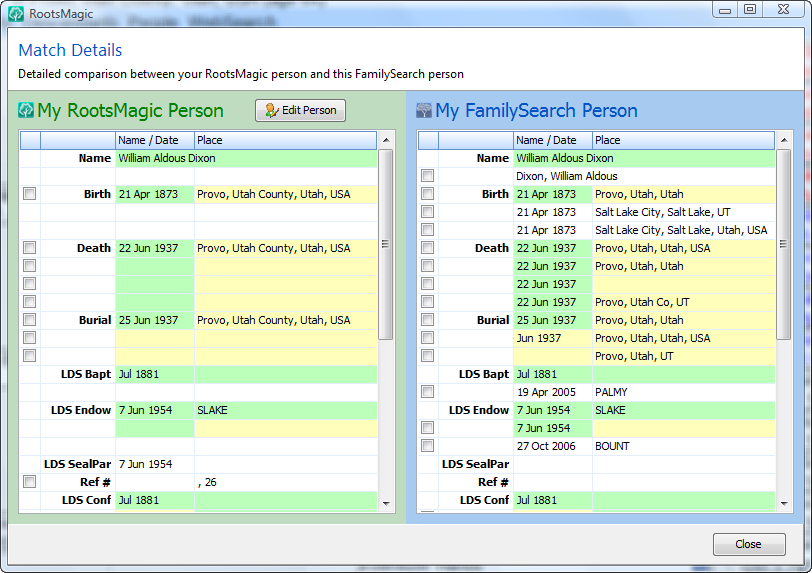 rootsmagic familysearch