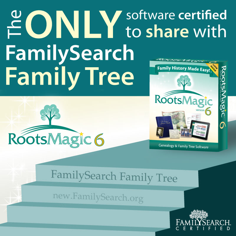 The Only Software Certified to Share with FamilySearch Family Tree