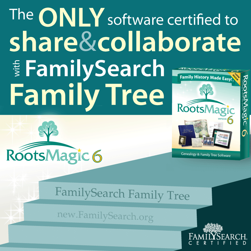 The ONLY software certified to share and collaborate with FamilySearch Family Tree