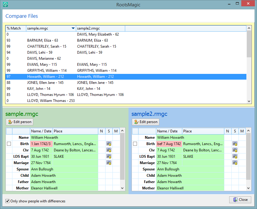 rootsmagic 7 basic commands